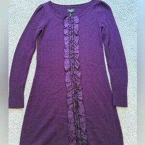 Laundry By Shelli Segal Deep Purple Knit Dress